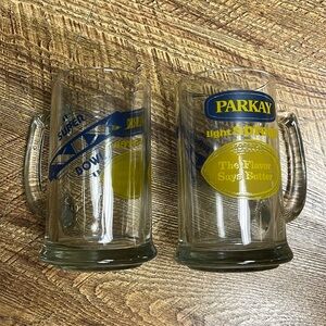 Super Bowl glass mugs. XIX (1985)